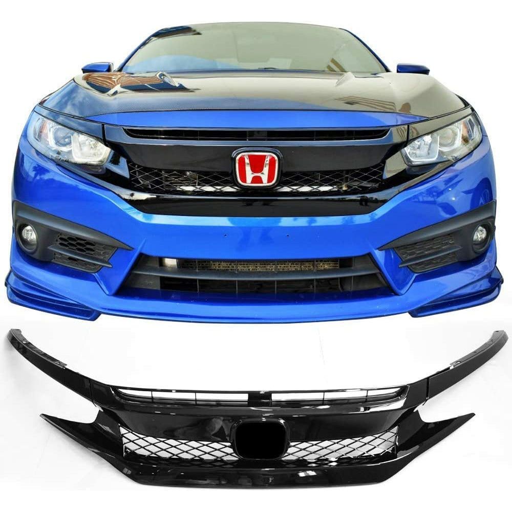 2016-2021 | HONDA CIVIC TYPE R SEDAN COUPE FK8 FRONT BUMPER GRILLE HOOD