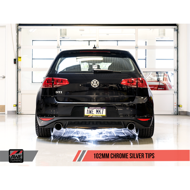 2015-2017 Volkswagen Golf GTI | AWE Tuning Track Edition Exhaust Chrome Silver Tips - 3020-32022
