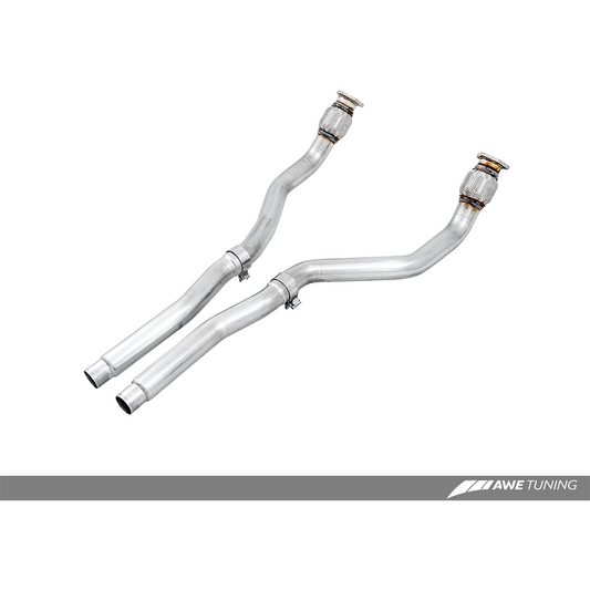 AWE Tuning Non-Resonated Downpipes Audi S4 | S5 3.0T 2010-2017 - 3220-11010