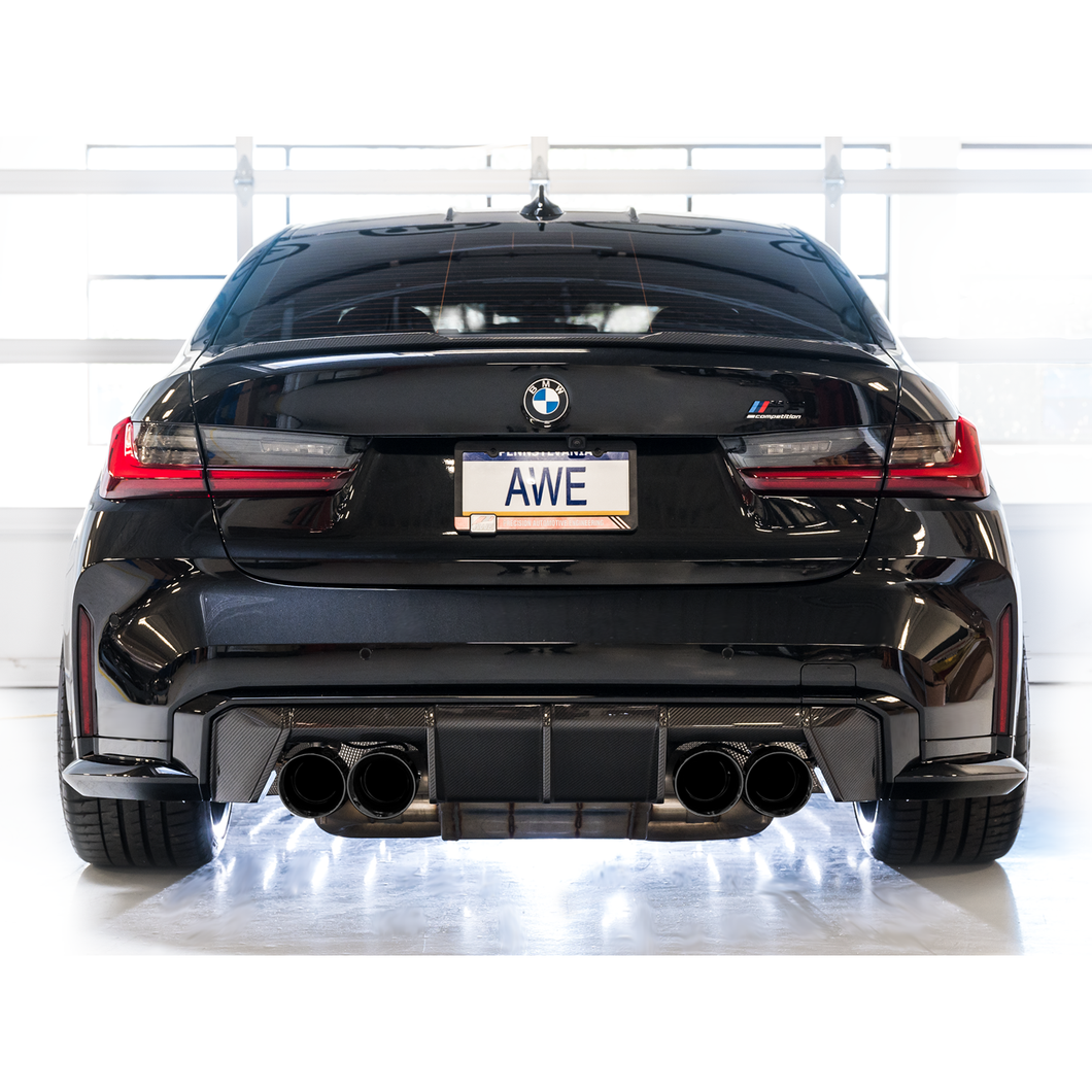 2021+ BMW M3 | M4 G8X | AWE SwitchPath Cat Back Exhaust w/Diamond Black Tips