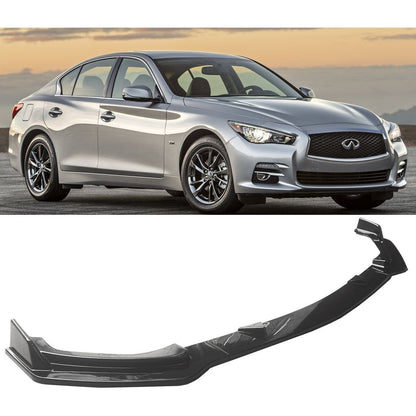 2014-2017 Infiniti Q50 |  Base Model 3 PCS ABS Painted Front Bumper Lip Splitter