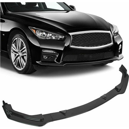 2014-2017 Infiniti Q50 |  Base Model 3 PCS ABS Painted Front Bumper Lip Splitter