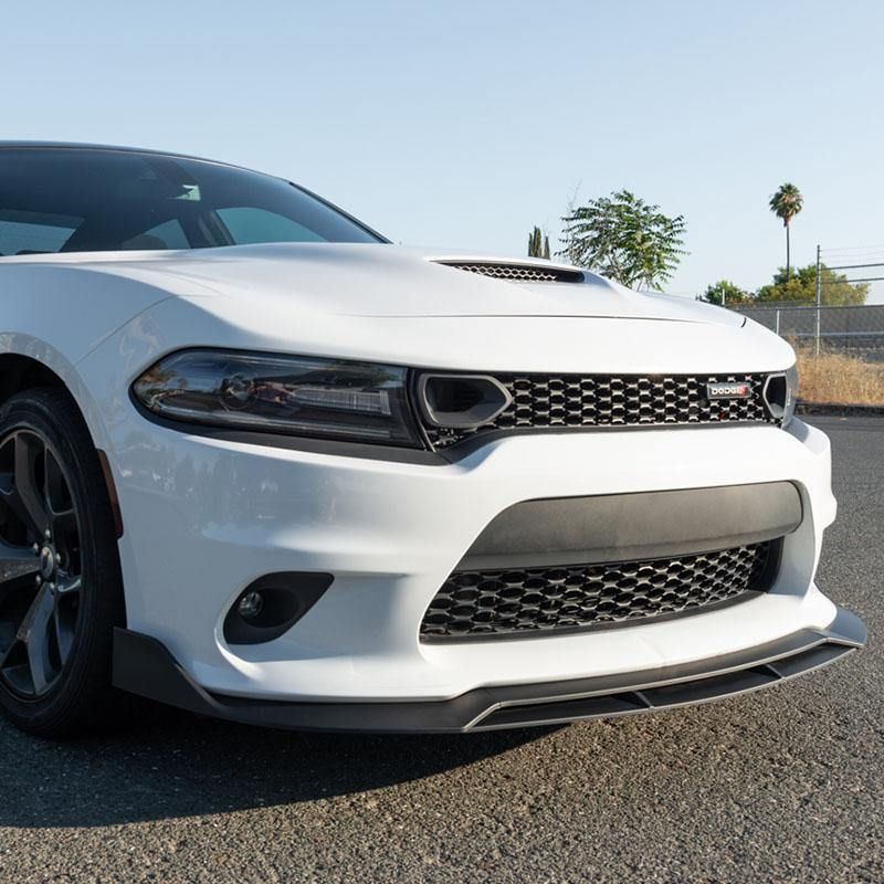 2015-2022 | DODGE CHARGER SRT-STYLE MATT BLACK FRONT BUMPER SPLITTER SPOILER LIP